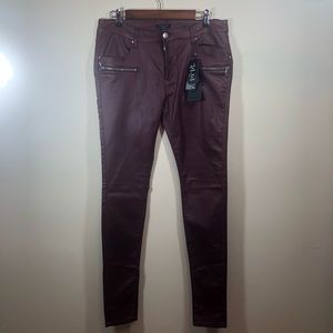 AMIUSU Dark Red Jegging, Size 42,NWT, A20